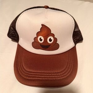 Brown and White poop Emoji Trucker Hat